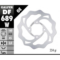 Disc frana spate Galfer WAVE FIXED  DISC WAVE FIXED 160x3mm DF689W