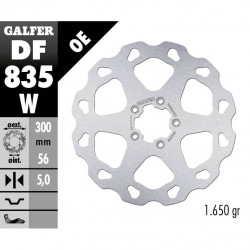 Disk frana fata Galfer BRAKE TRACK WAVE 300x5mm DF835W