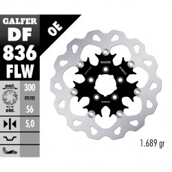 Disk frana fata Galfer WAVE FLOATING (C. STEEL) 300x5mm DF836FLW