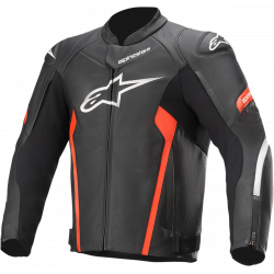 Geaca moto din piele ALPINESTARS FASTER V2 BLACK/RED Geaca moto din piele ALPINESTARS FASTER V2 BLACK/RED