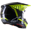 Casca motocross Alpinestars sm5 beam, Negru/Galben thumb