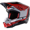 Casca motocross Alpinestars sm5 beam, Gri/Rosu