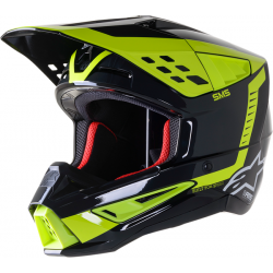 Casca motocross Alpinestars sm5 beam, Negru/Galben