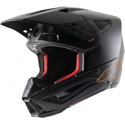 Casca motocross Alpinestars sm5, Negru/Maro