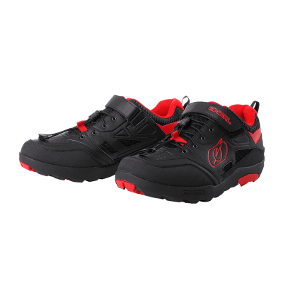 Pantofi ciclism O'NEAL TRAVERSE FLAT BLACK/RED