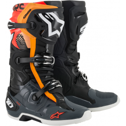 Cizme motocross Alpinestars tech 10, Negru/Portocaliu Cizme motocross Alpinestars tech 10, Negru/Portocaliu