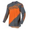 Bluza motocross Alpinestars racer supermatic S21, Albastru/Portocaliu