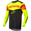 Bluza motocross Alpinestars fluid tripple S21, Negru/Galben