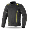 Geaca moto din textil 70 degrees touring Negru/Galben