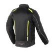 Geaca moto din textil 70 degrees touring Negru/Galben thumb