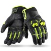 Manusi de piele 70 degrees winter urban, Negru/Galben thumb
