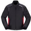 Geaca moto din textil Spidi tek h2out, Negru/Rosu
