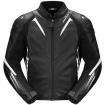 Geaca moto de piele Spidi nkd-1 Negru/Alb thumb