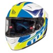 Casca MT kre lookout G6 gloss pearl, Alb/Albastru/Galben thumb