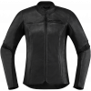 Geaca moto de piele Overlord leather, Negru