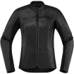Geaca moto de piele Overlord leather, Negru thumb