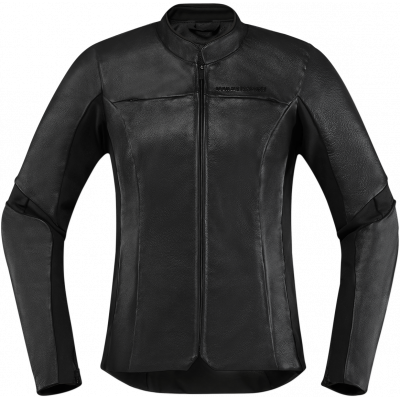 Geaca moto de piele Overlord leather, Negru
