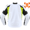 Geaca moto Icon hypersport2 prime hi-viz, Alb/Negru thumb