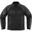 Geaca moto Icon mesh AF leather ce rd, Negru Geaca moto Icon mesh AF leather ce rd, Negru thumb