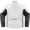 Geaca moto Icon mesh AF leather ce rd, Alb/Negru Geaca moto Icon mesh AF leather ce rd, Alb/Negru thumb