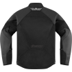 Geaca moto Icon mesh AF leather ce rd, Negru Geaca moto Icon mesh AF leather ce rd, Negru thumb
