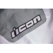 Geaca moto din textil Icon airform retro, Gri/Alb thumb