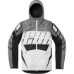 Geaca moto din textil Icon airform retro, Gri/Alb thumb
