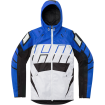 Geaca moto din textil Icon airform retro, Albastru/Alb thumb