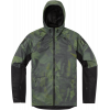 Geaca moto din textil Icon airform battlescar, Gri/Verde