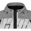 Geaca moto din textil Icon airform retro, Gri/Alb thumb