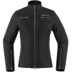 Geaca moto din textil pentru femei Icon hella2, Negru thumb