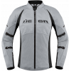 Geaca moto din textil Icon contra2, Gri
