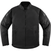 Geaca moto din textil Icon mesh af, Negru thumb