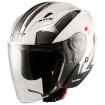 Casca pentru scuter Apro york, Alb/Gri Casca pentru scuter Apro york, Alb/Gri thumb