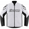 Geaca moto din textil Icon hooligan ce, Alb Geaca moto din textil Icon hooligan ce, Alb
