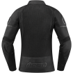 Geaca moto din textil Icon contra2, Negru thumb