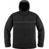 Geaca moto din textil Icon pdx3 ce, Negru