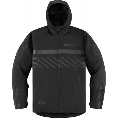 Geaca moto din textil pentru femei Icon PDX3 ce, Negru