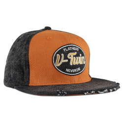 Sapca Rusty Pistons Twin, Negru/Portocaliu