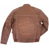Geaca moto de piele Rusty Pistons RPJAM29 Rickman London Café, Maro