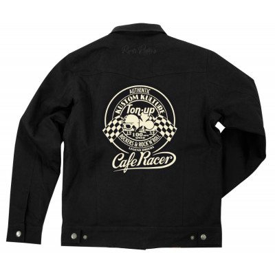 Camasa moto Rusty pistons RPJAM27 Virgil Ton-Up, Negru