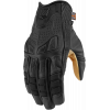 Manusi moto de piele Icon 1000 axys, Negru