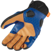 Manusi moto de piele Icon hypersport short, Negru/Albastru Manusi moto de piele Icon hypersport short, Negru/Albastru thumb