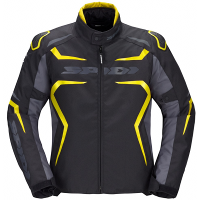Geaca moto din textil Spidi race-evo H2out, Negru/Galben