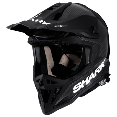 Casca motocross Shark varial rs flair, Negru/Alb