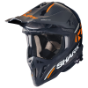 Casca motocross Shark varial rs flair, Negru/Portocaliu