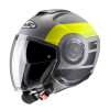 Casca scuter HJC i40 spina, Gri/Galben