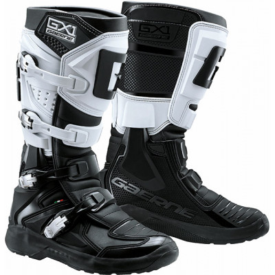 Cizme motocross Gaerne gx1 evo, Negru/Alb