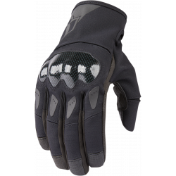 Manusi moto de piele stormhawk, Negru