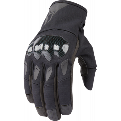 Manusi moto de piele stormhawk, Negru